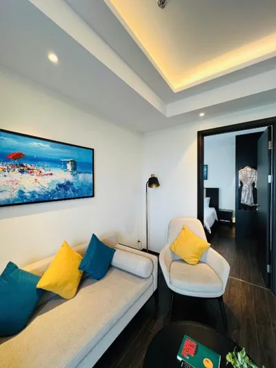 带海景的双卧室公寓 — OM Sapphire Residence Ha Long Beach View